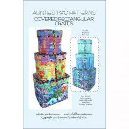 Aunties Two Patterns Covered Rectangular Crates Pattern