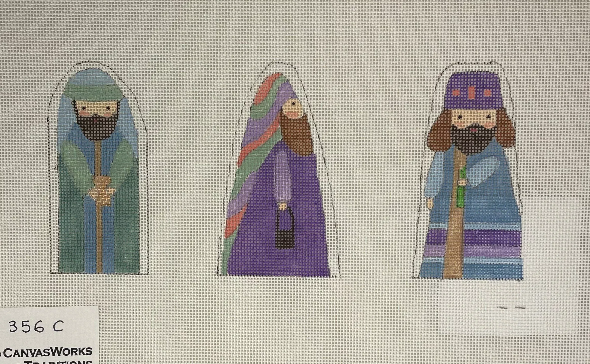 * CanvasWorks Traditions 356C Three Kings Nativity