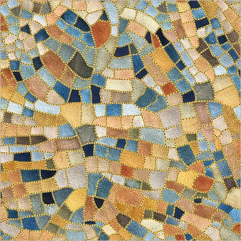 Flora & Form Fire Opal Crackle Metallic Fabric