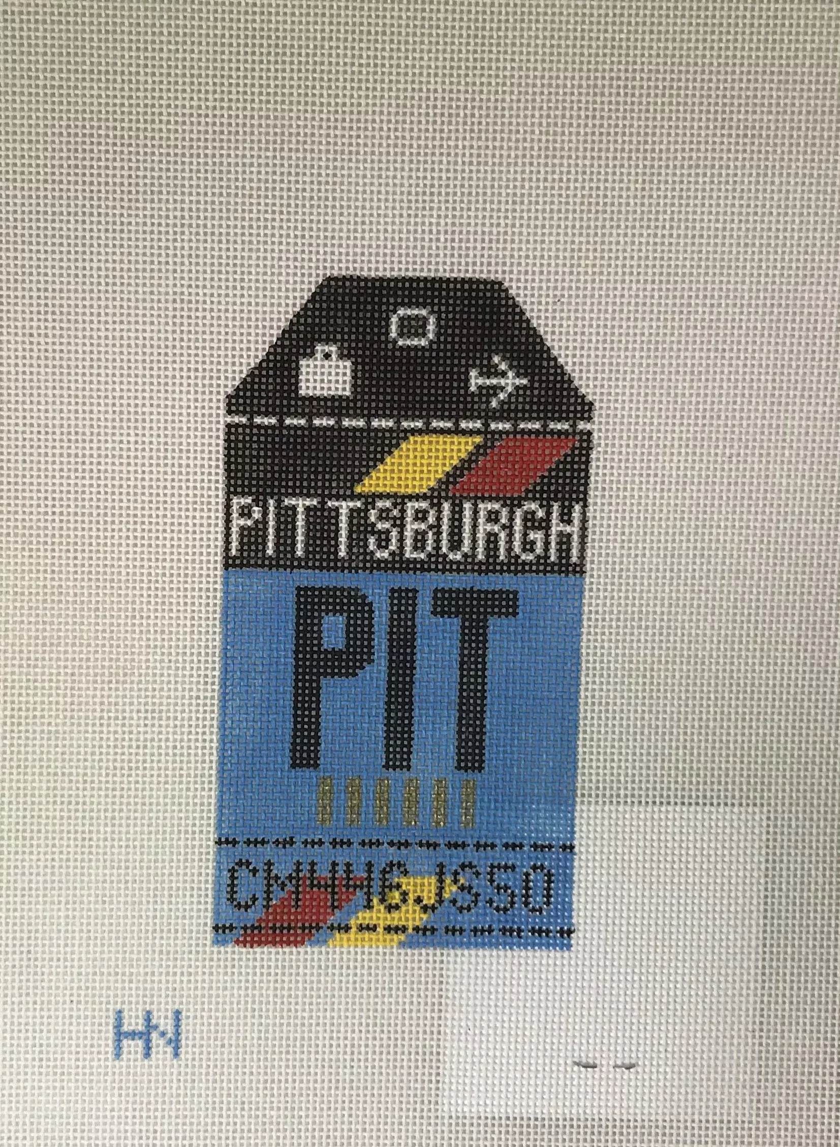 *Hedgehog Needlepoint HH1 PIT Pittsburgh