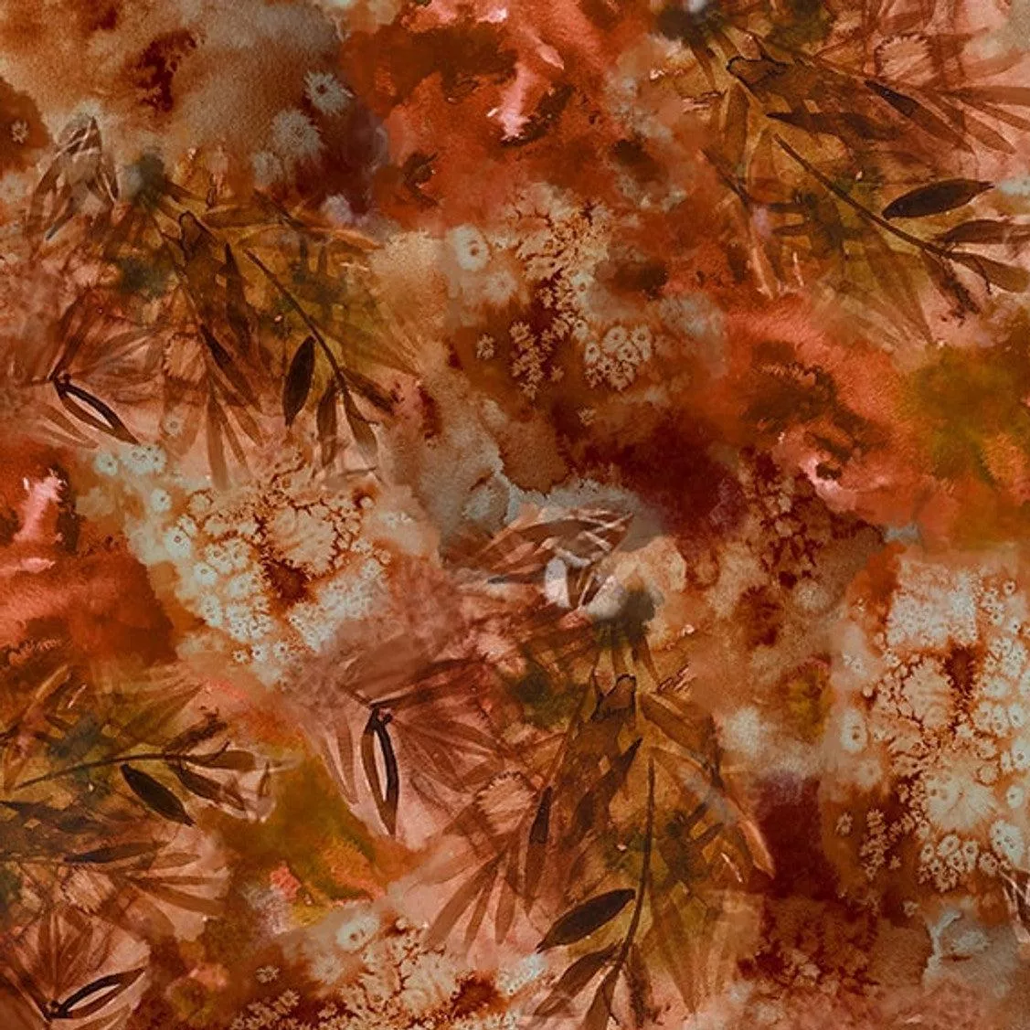 Highlander Syrup Tie Dye Leaf Texture Fabric