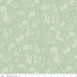 Peter Rabbit & Benjamin Bunny Tonal Garden in Green